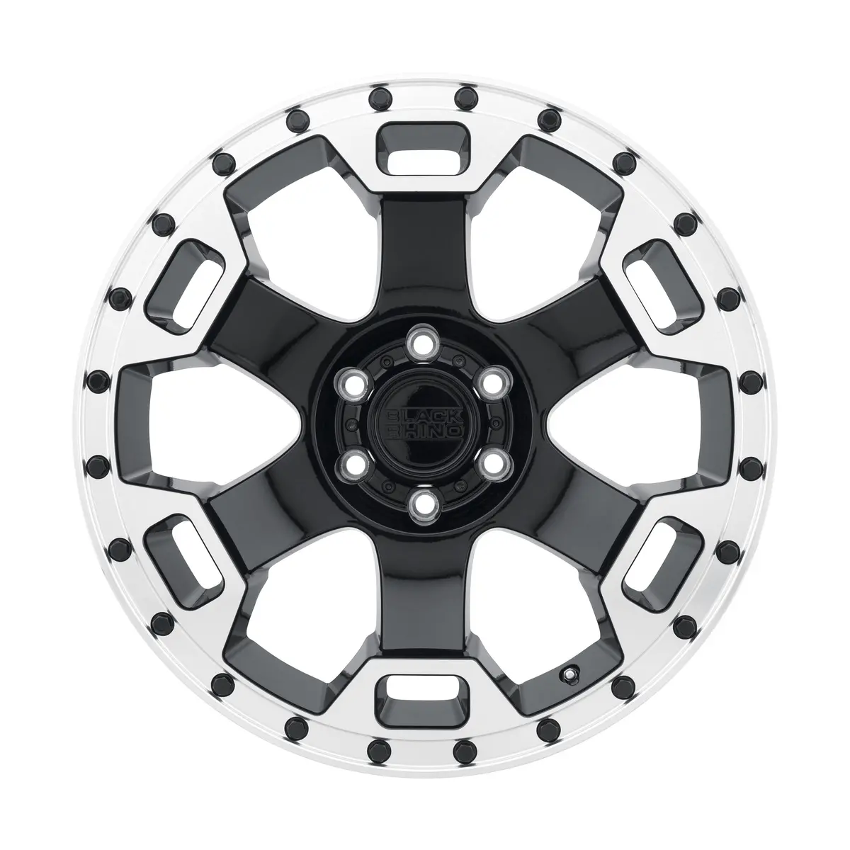 Black Rhino Wheels Gauntlet Gloss Black Mirror Machined Lip Edge 3