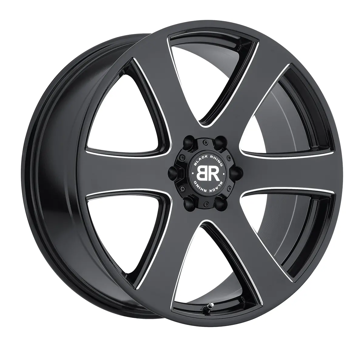 Black Rhino Wheels Haka Gloss Black Milled Spokes 1