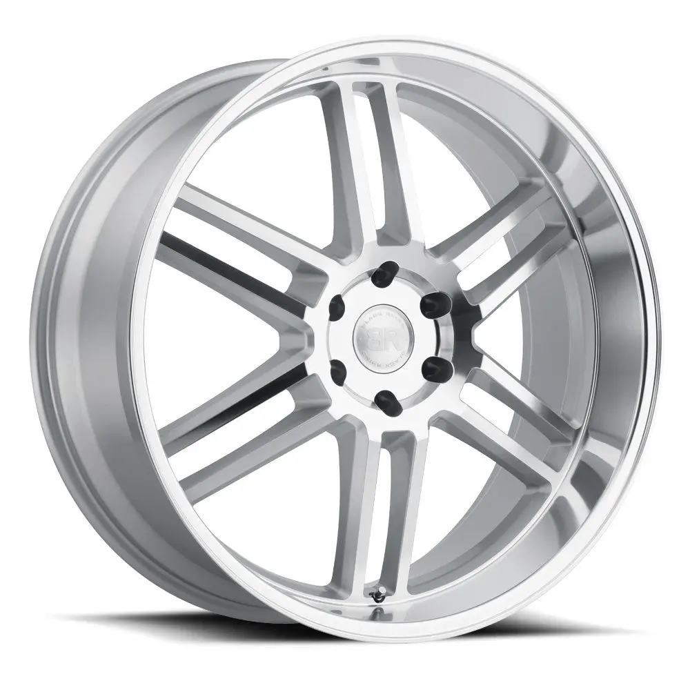 Black Rhino Wheels Katavi Silver Mirror Cut Face Lip 1