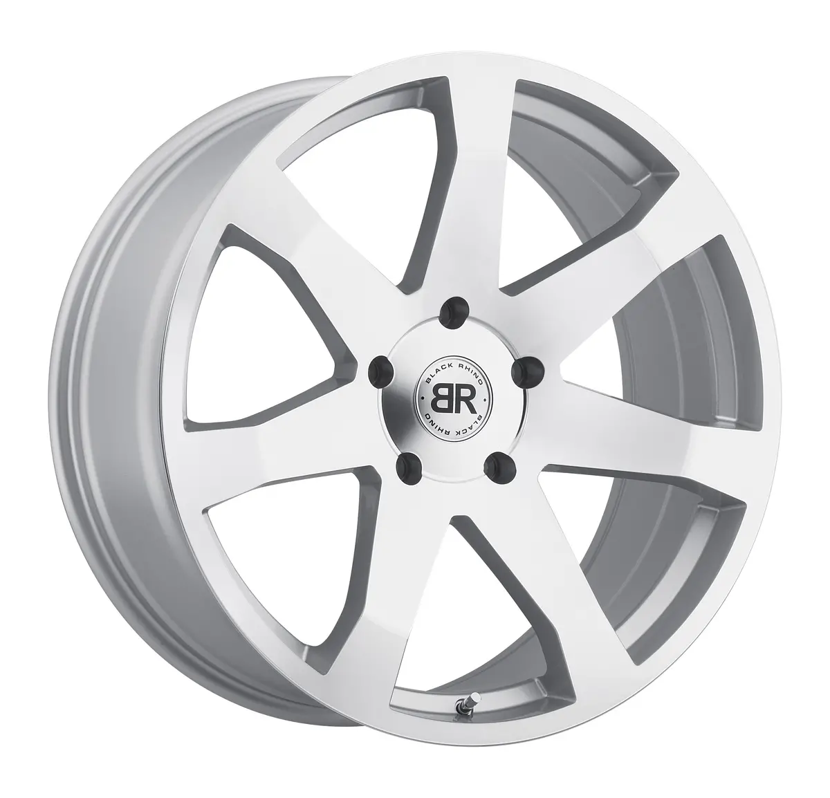 Black Rhino Wheels Mozambique Silver Mirror Cut Face 1