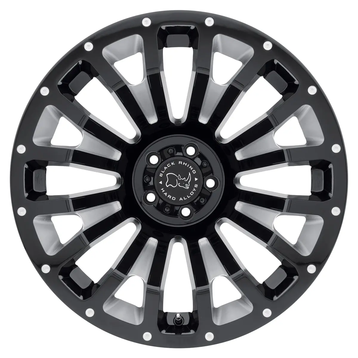 Black Rhino Wheels Pinatubo Gloss Black Milled Inside Window 3
