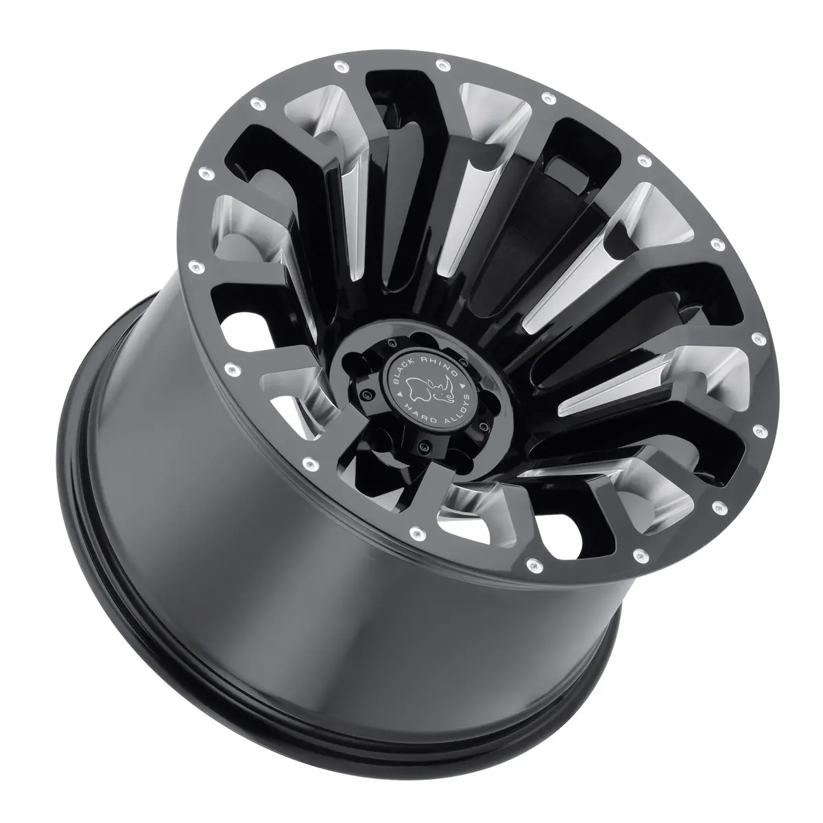 Black Rhino Wheels Pinatubo Gloss Black Milled Inside Window 2
