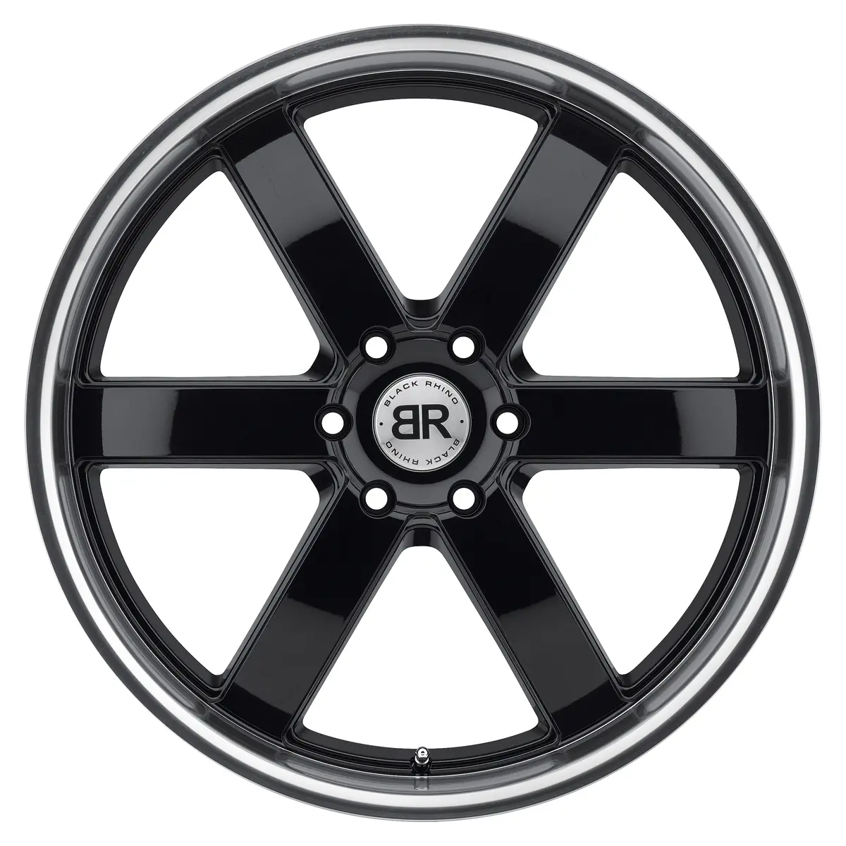 Black Rhino Wheels Pondora Gloss Black Machine Cut Lip 3