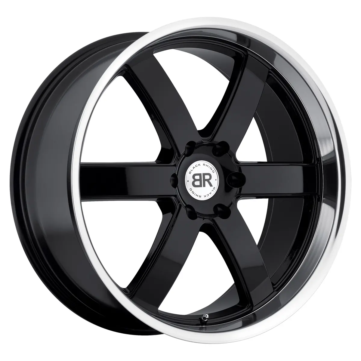 Black Rhino Wheels Pondora Gloss Black Machine Cut Lip 1