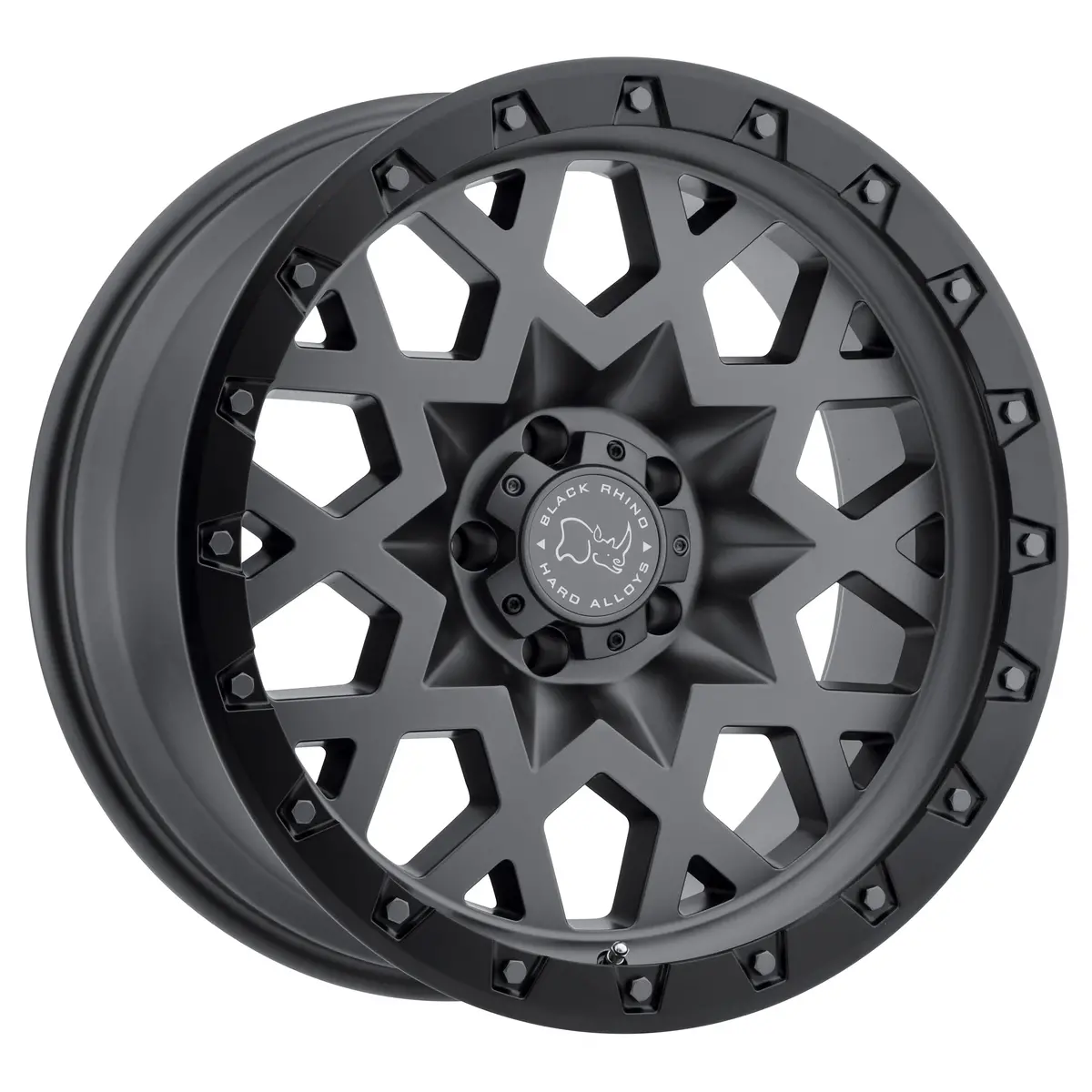Black Rhino Wheels Sprocket Matte Gunmetal Black Lip Edge 1