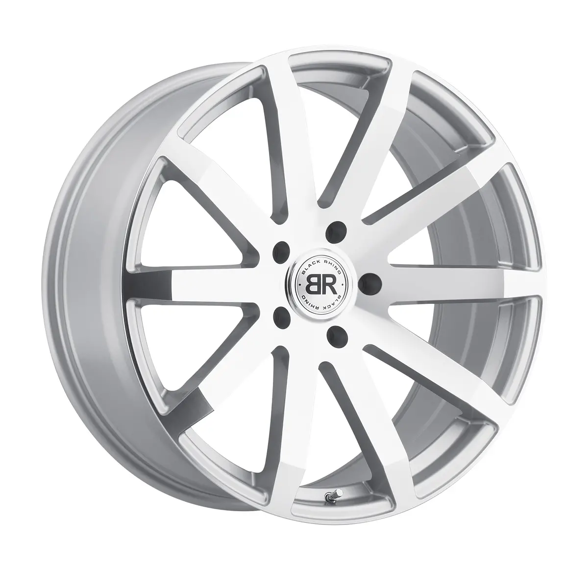 Black Rhino Wheels Traverse Silver Machine Cut Face 1